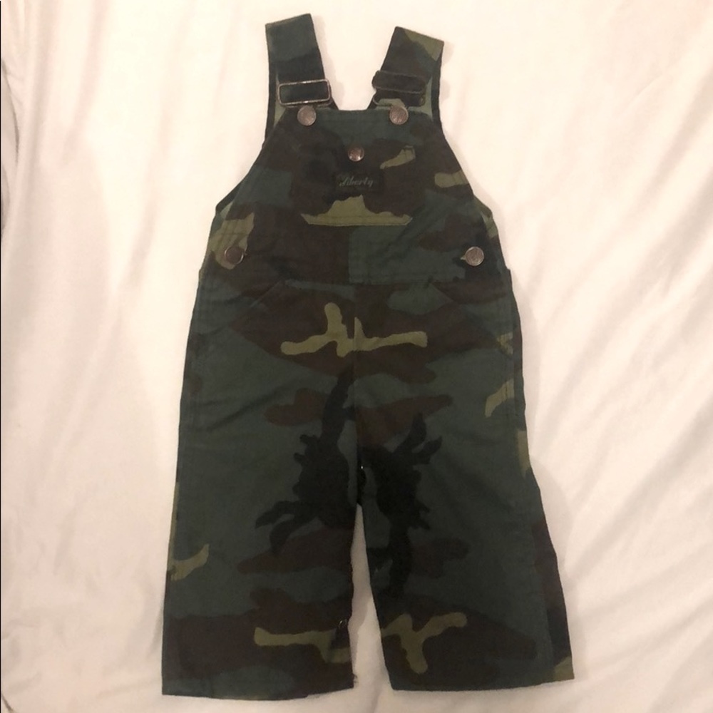 Liberty camo overalls 12 months